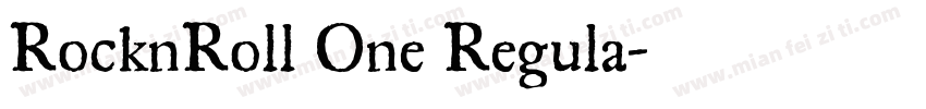 RocknRoll One Regula字体转换